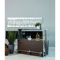 Coaster Furniture 182304 2-shelf Bar Unit with Footrest Dark Oak